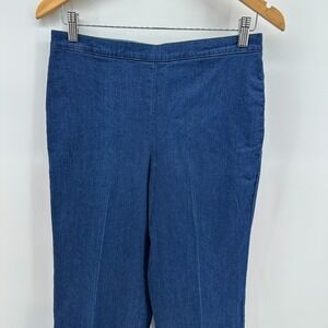 Alfred Dunner Jeans Womens 8 Blue Super Stretch Denim Average Length Comfort